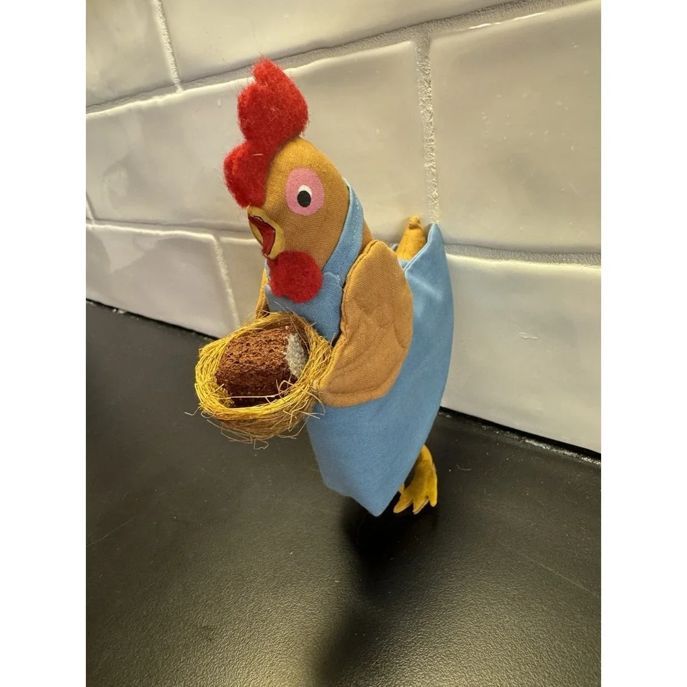 Gladys Boalt Chicken With Basket Christmas Ornament Signed‎ & Dated 1980